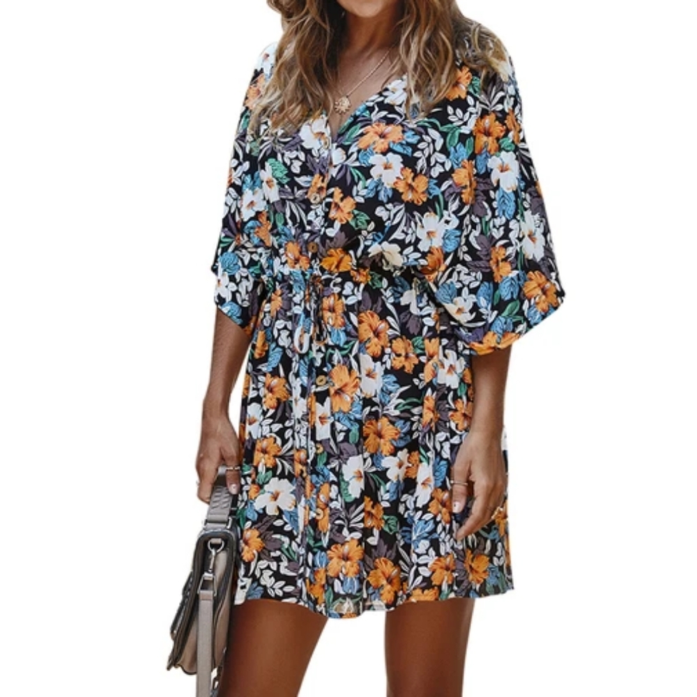 CDM Floral Summer Dress, Size M